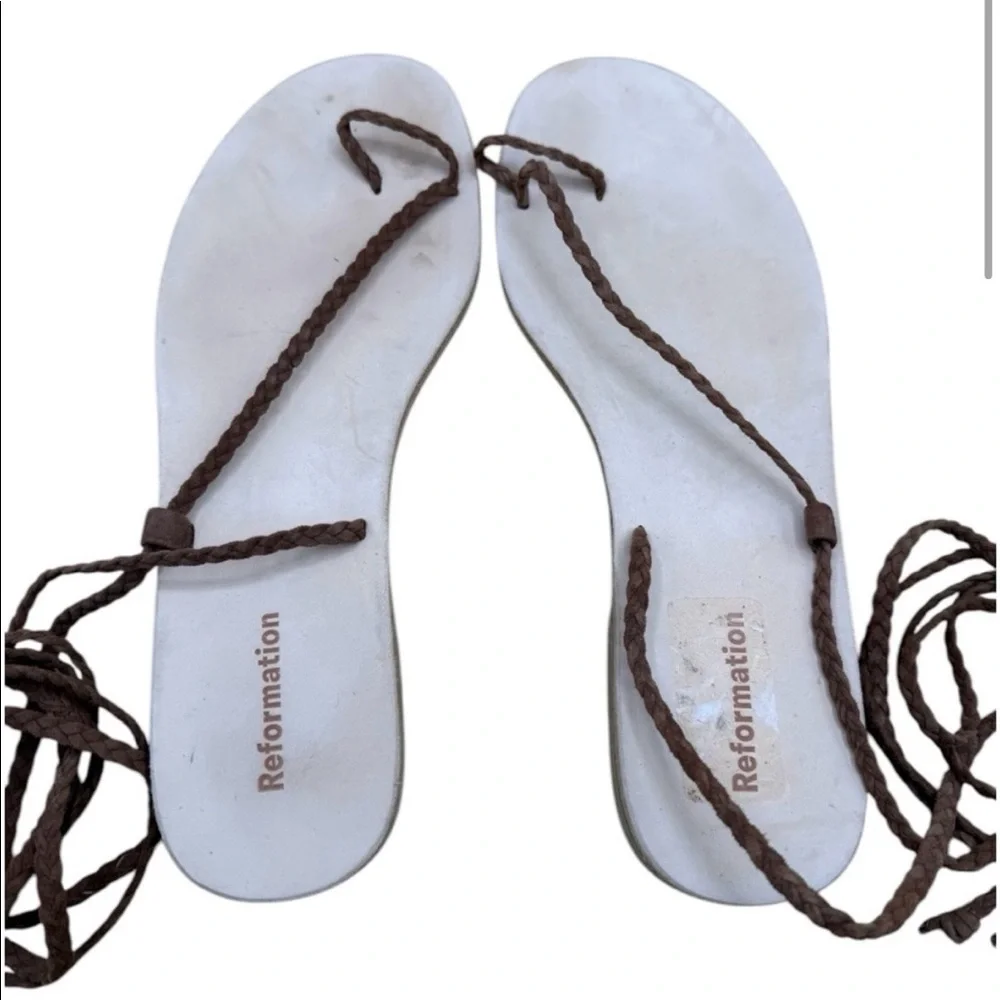Brown Reformation Jeanne Sandal - Picture 6 of 7